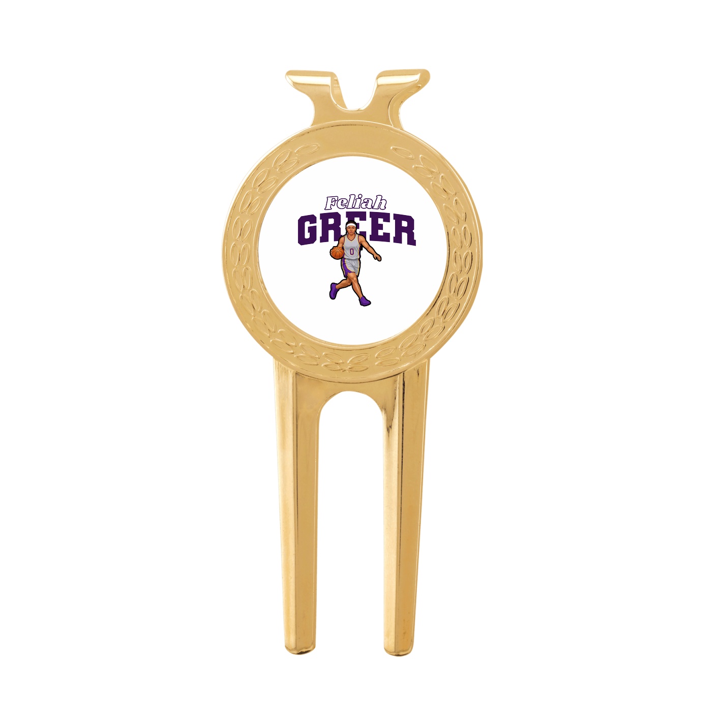 Divot Tool with Ball Marker — Name Arch in Classic
