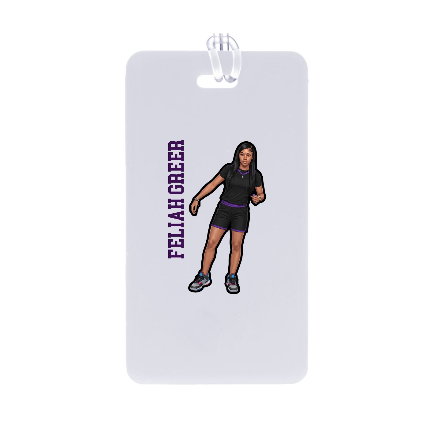 Bag Tag — Name Vertical in Classic