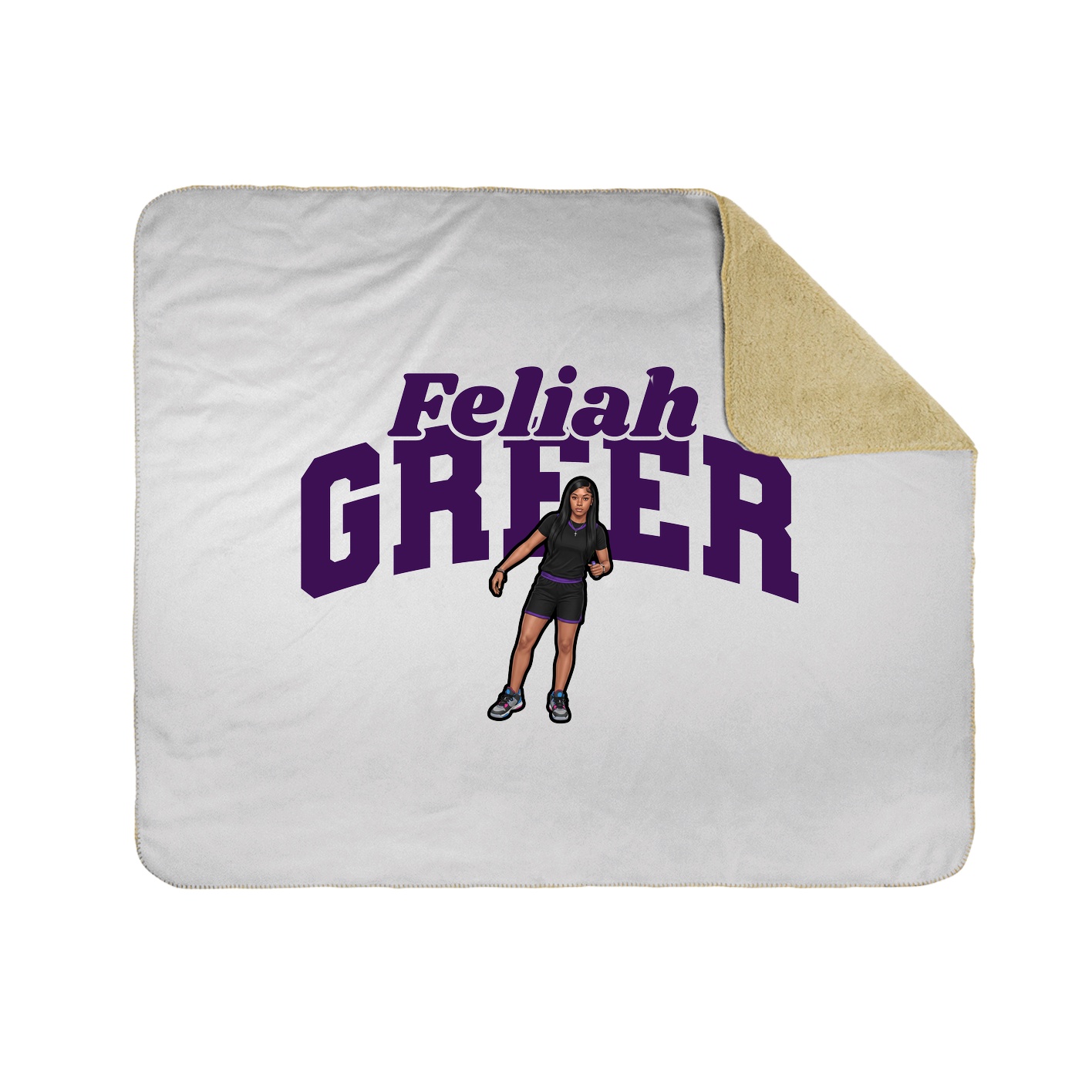 Throw Blanket — Signature Arch in White