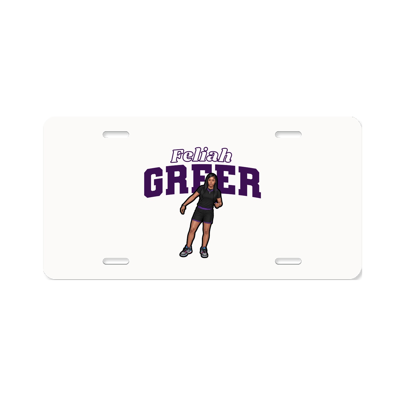 License Plate — Name Arch in Classic