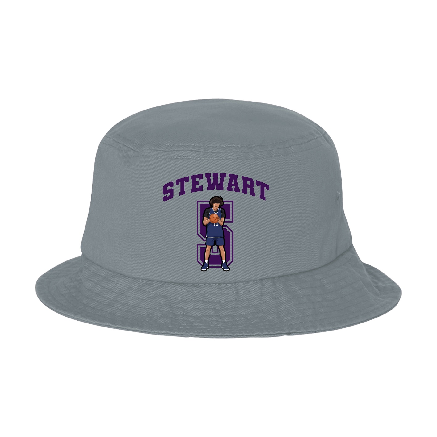 Bucket Cap — Number in Grey
