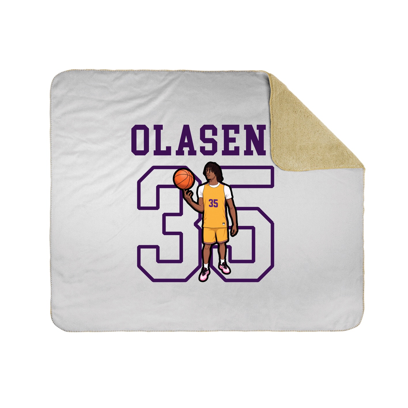 Throw Blanket — Shirsey in White
