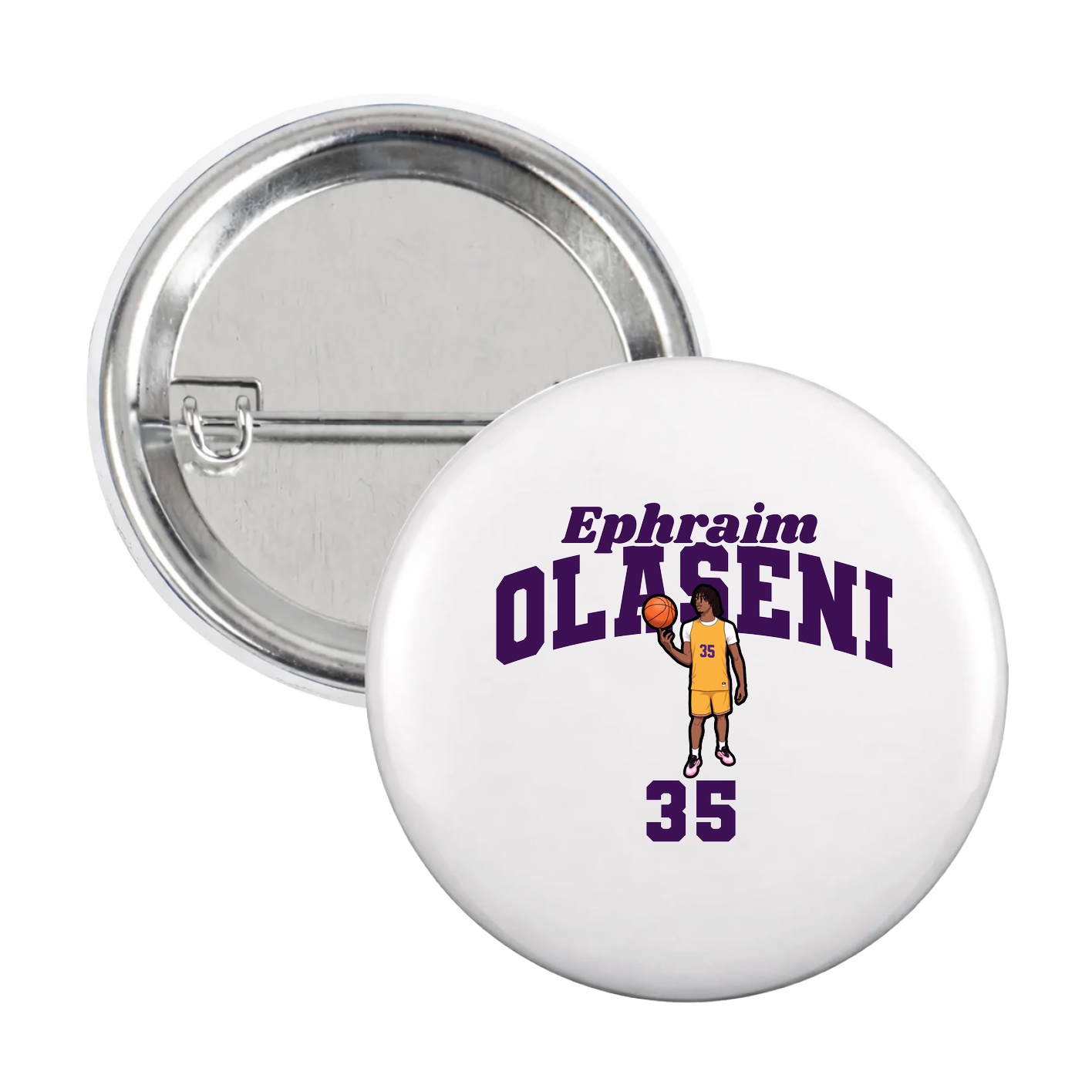 Game Day Button — Signature Arch in White