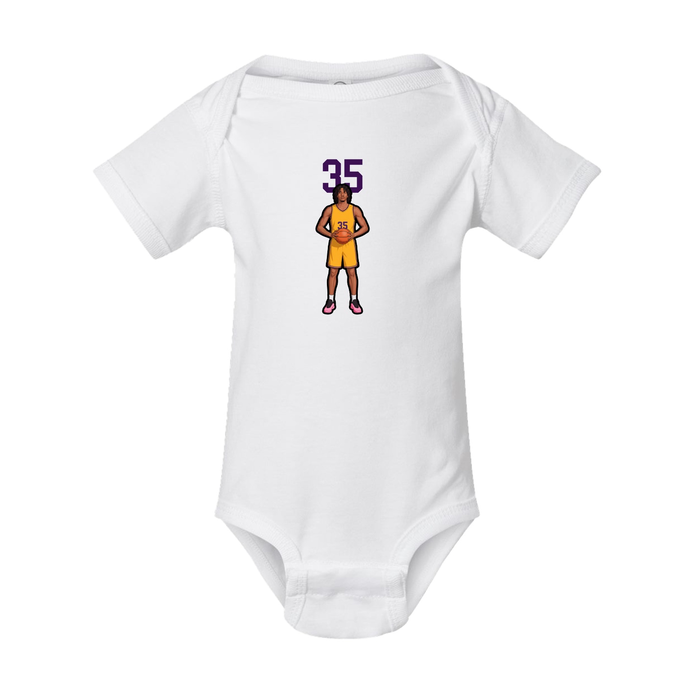 Baby Onesie — Number Top in White