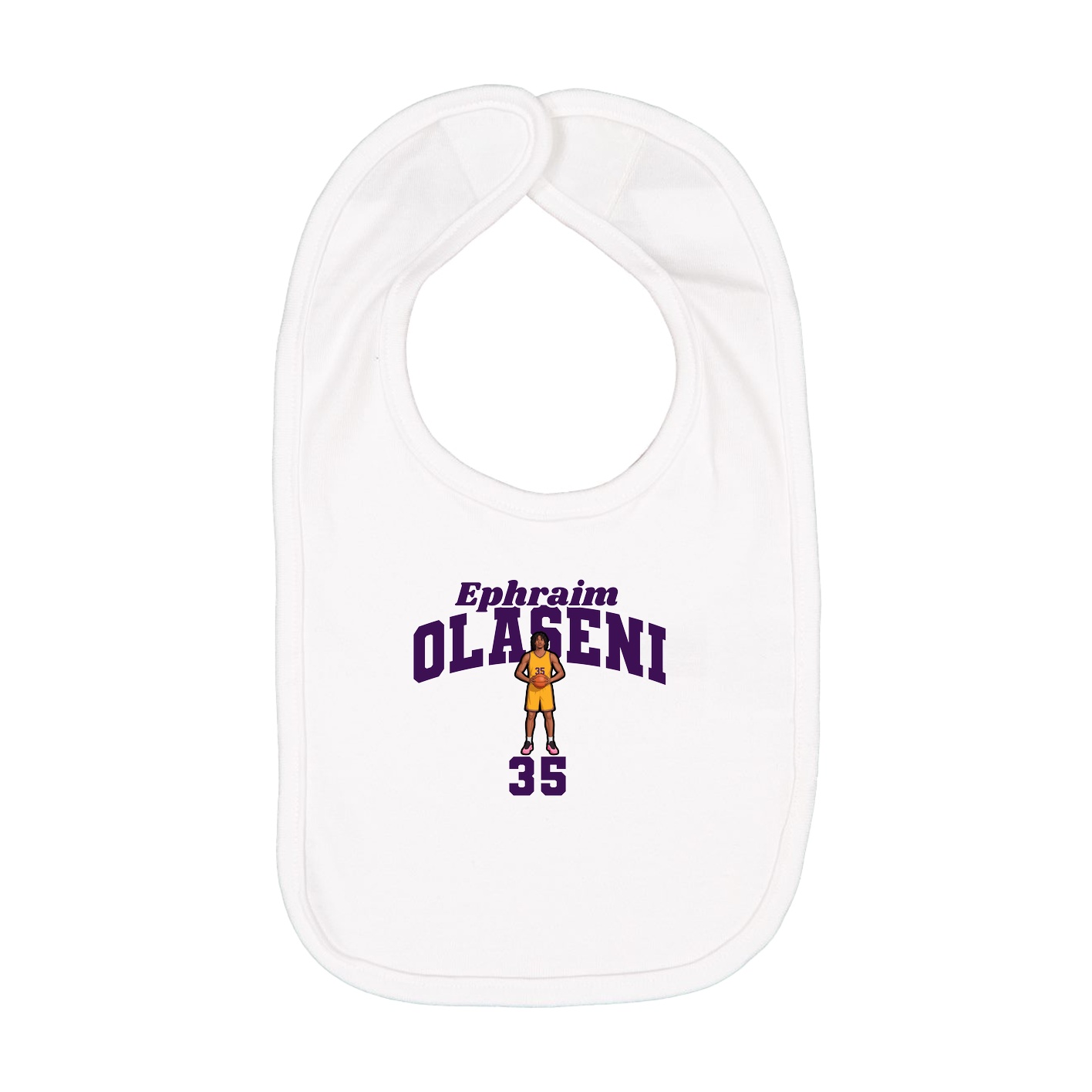 Infant Bib — Signature Arch in White