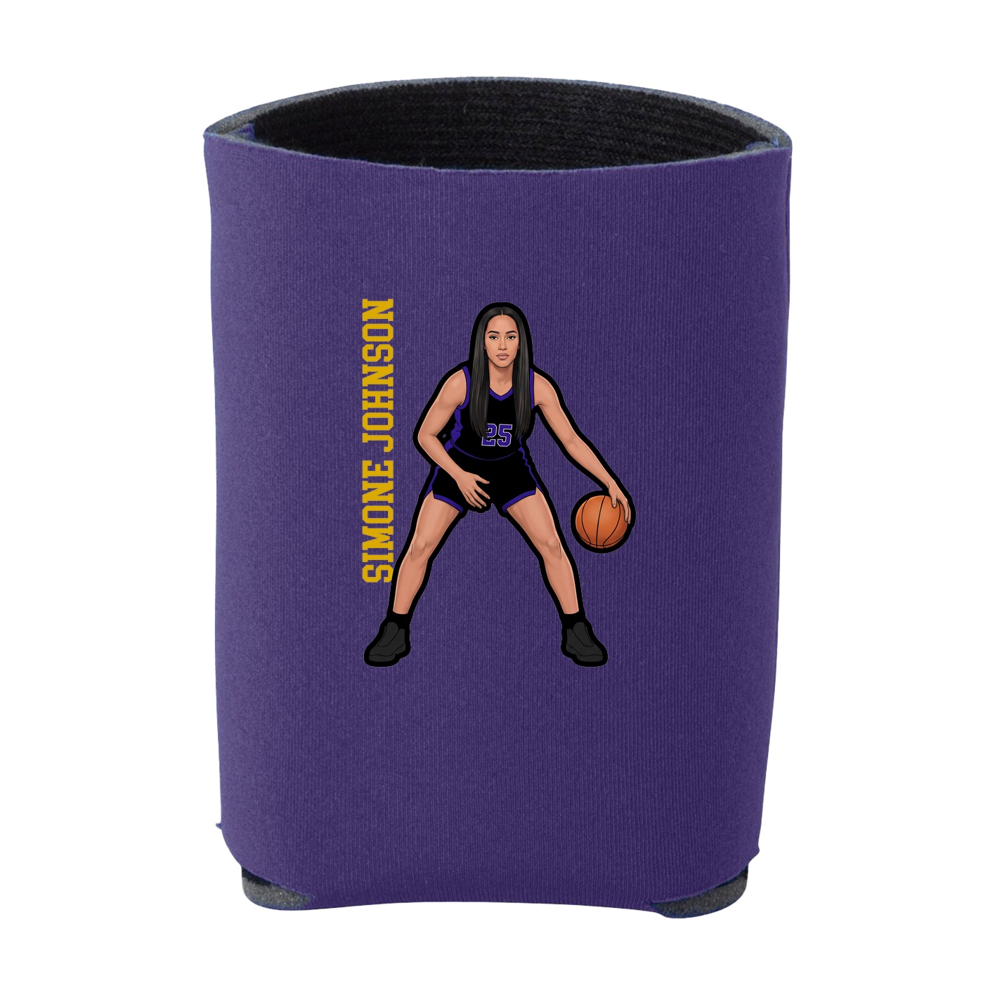 Can Holder — Name Vertical in Purple