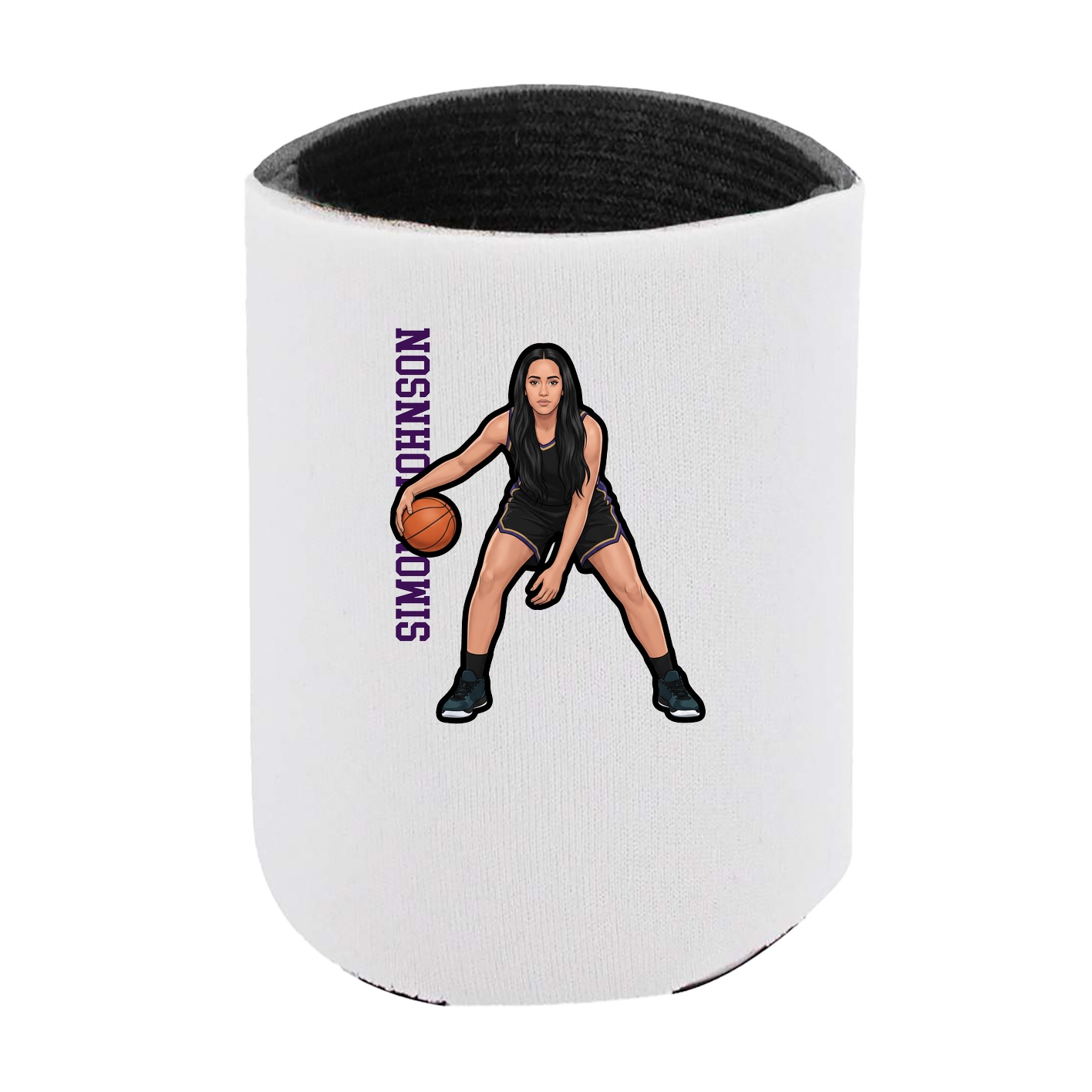 Can Holder — Name Vertical in White