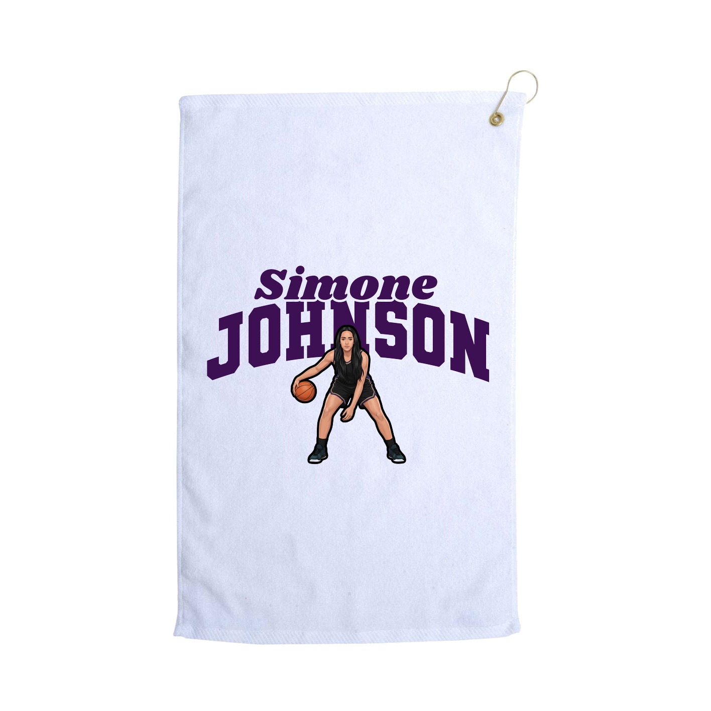 Golf Towel — Signature Arch in White