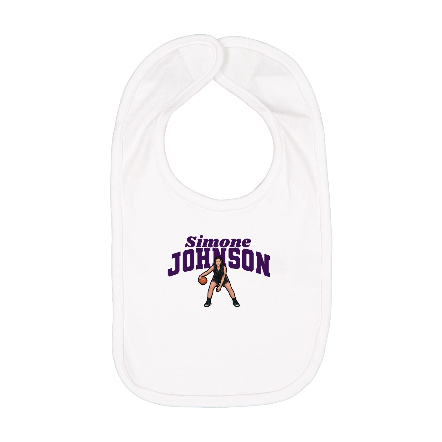 Infant Bib — Signature Arch in White