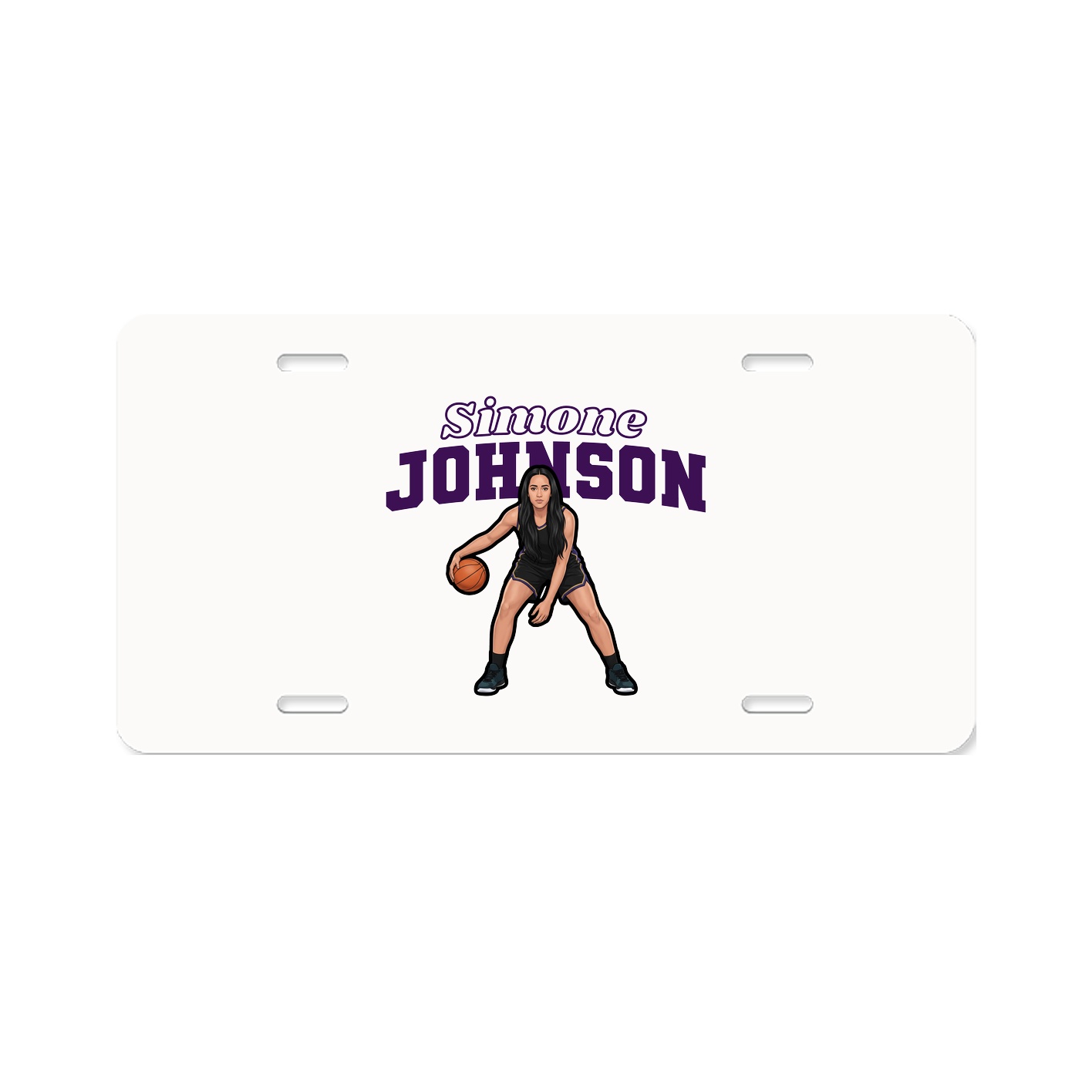 License Plate — Name Arch in Classic