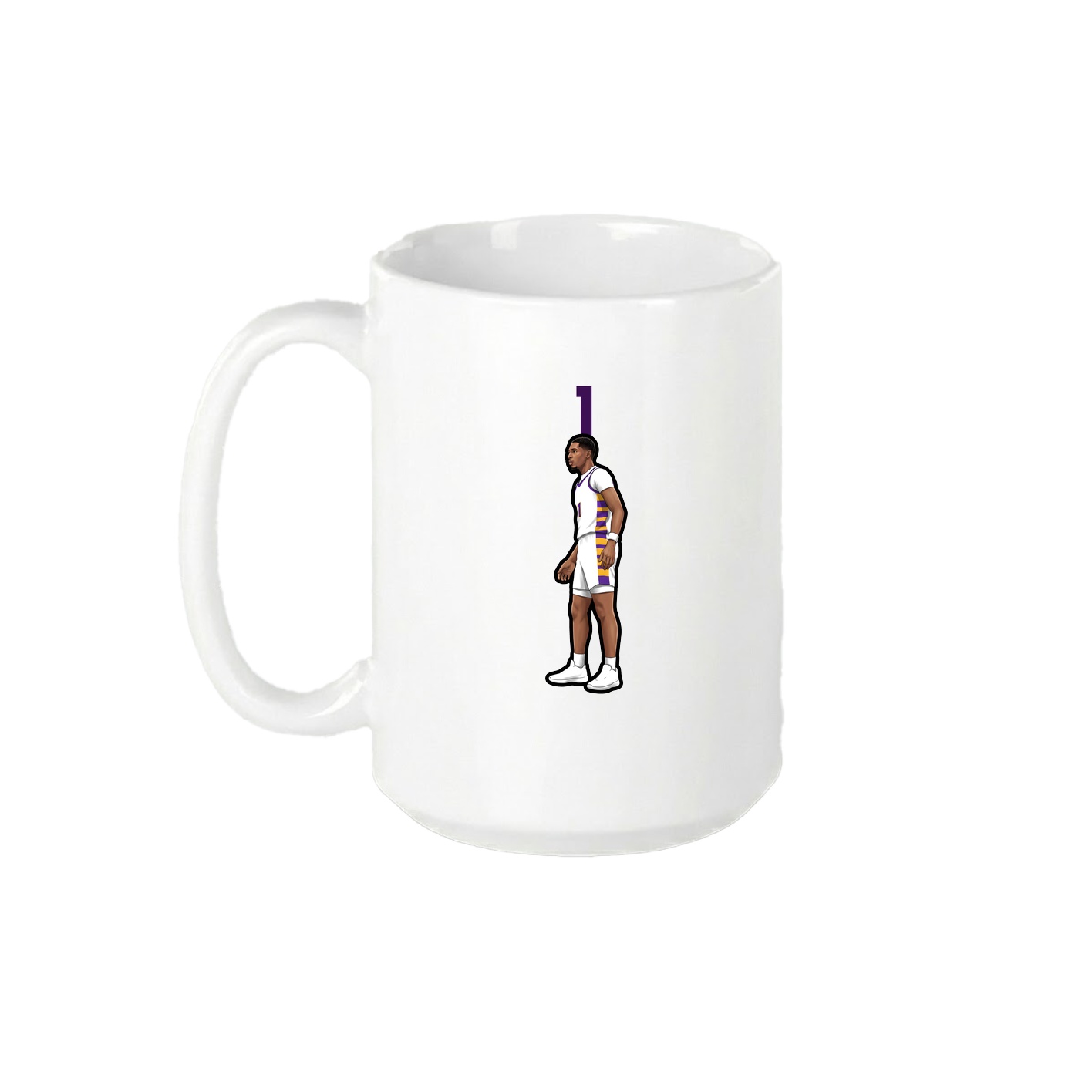 15oz Coffee Mug — Number Top in White