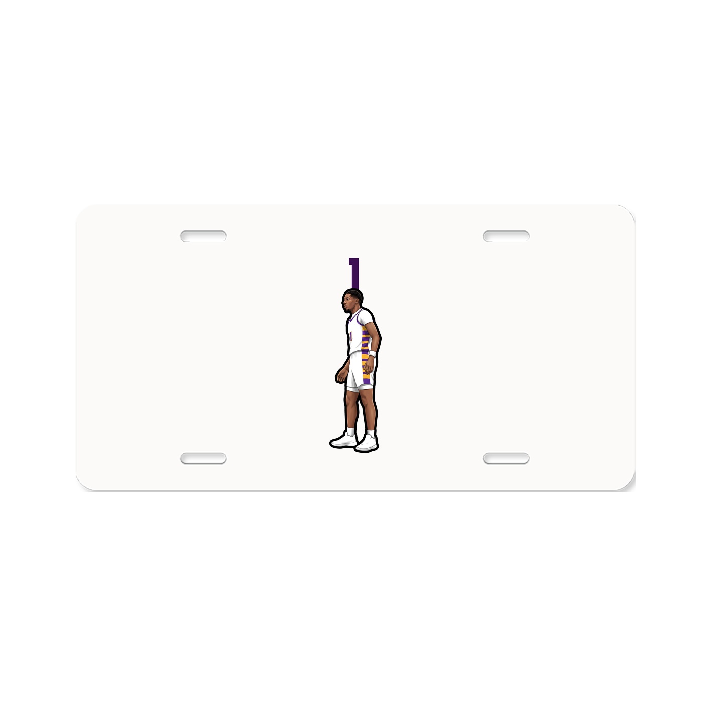 License Plate — Number Top in Classic