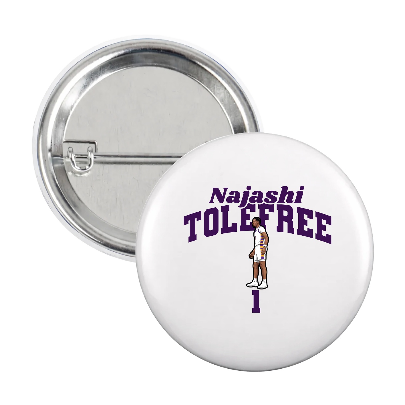 Game Day Button — Signature Arch in White