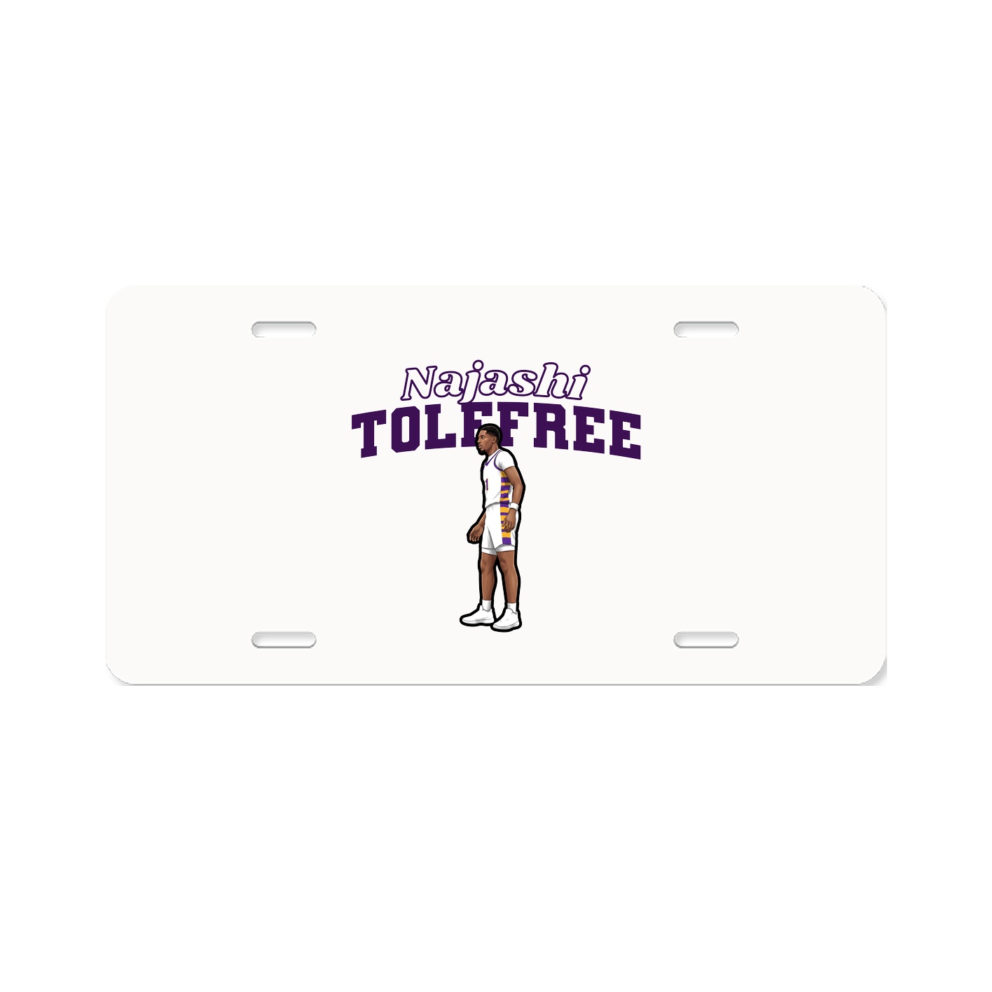 License Plate — Name Arch in Classic