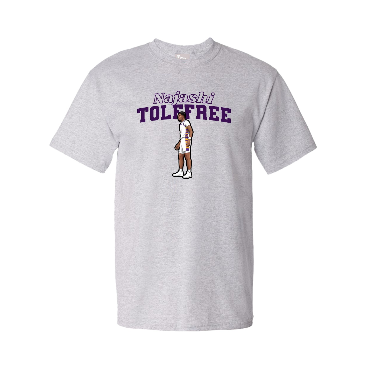 Youth Tee — Name Arch in Grey