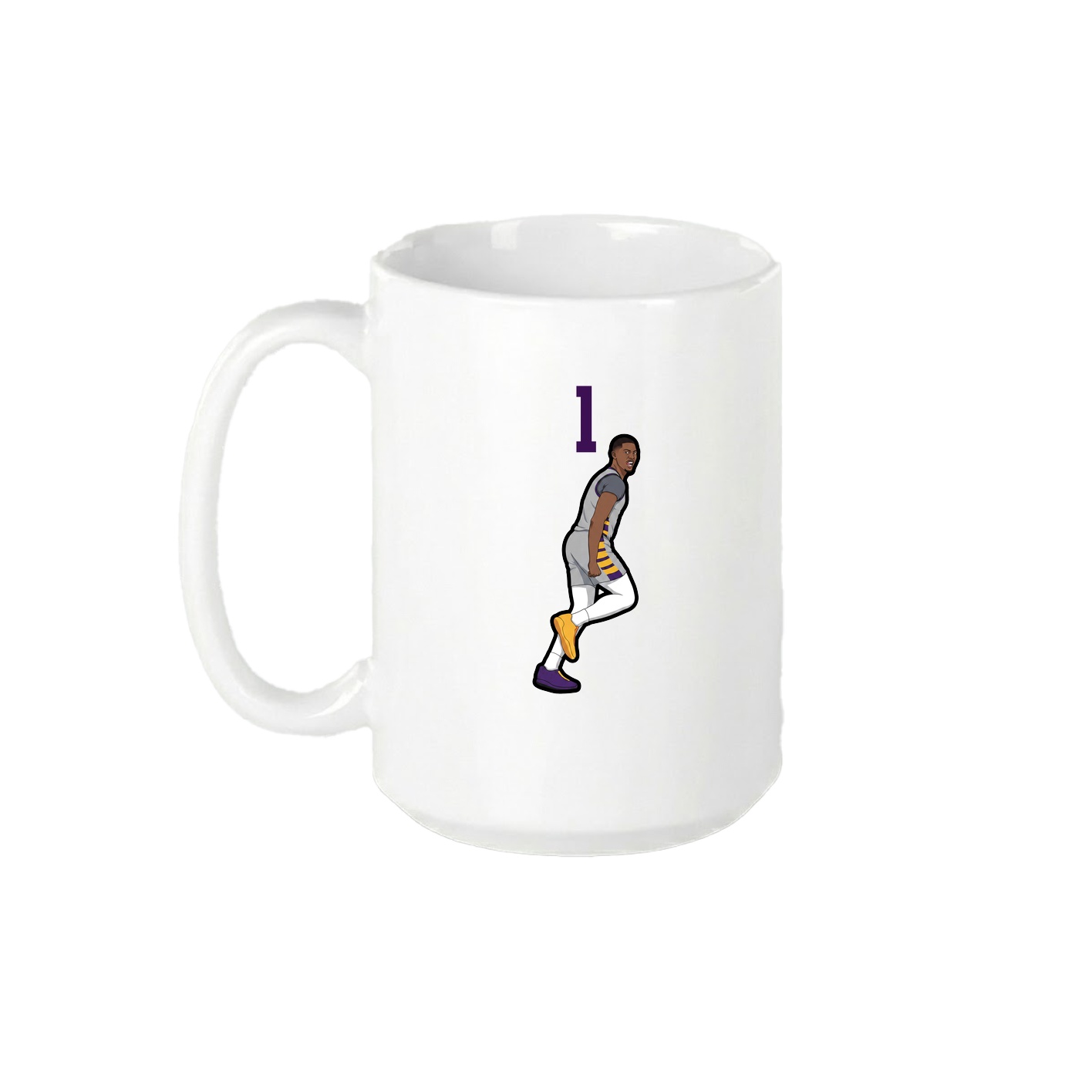 15oz Coffee Mug — Number Top in White