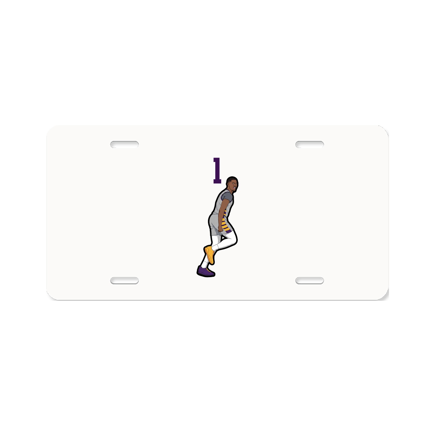 License Plate — Number Top in Classic