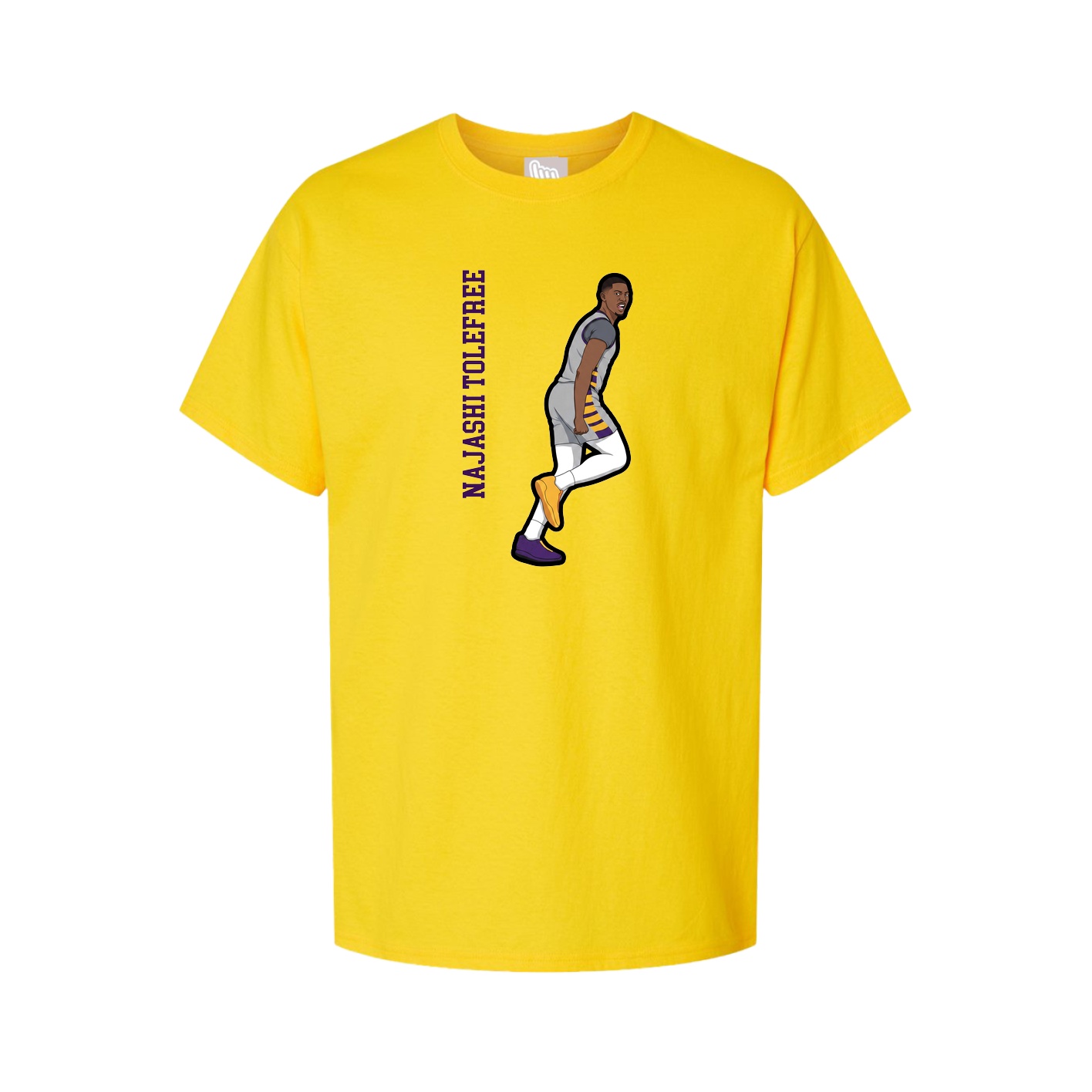 Tee — Name Vertical in Gold