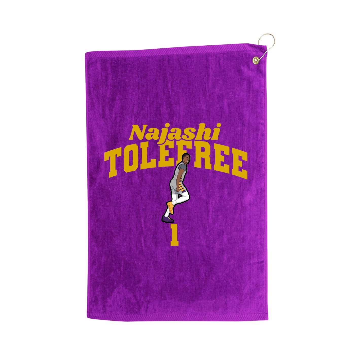 Golf Towel — Signature Arch in Purple