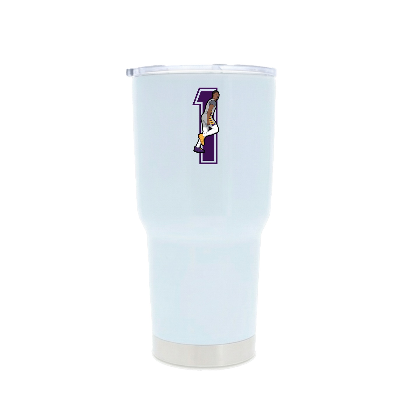 30oz Stainless Steel Tumbler — Number in White