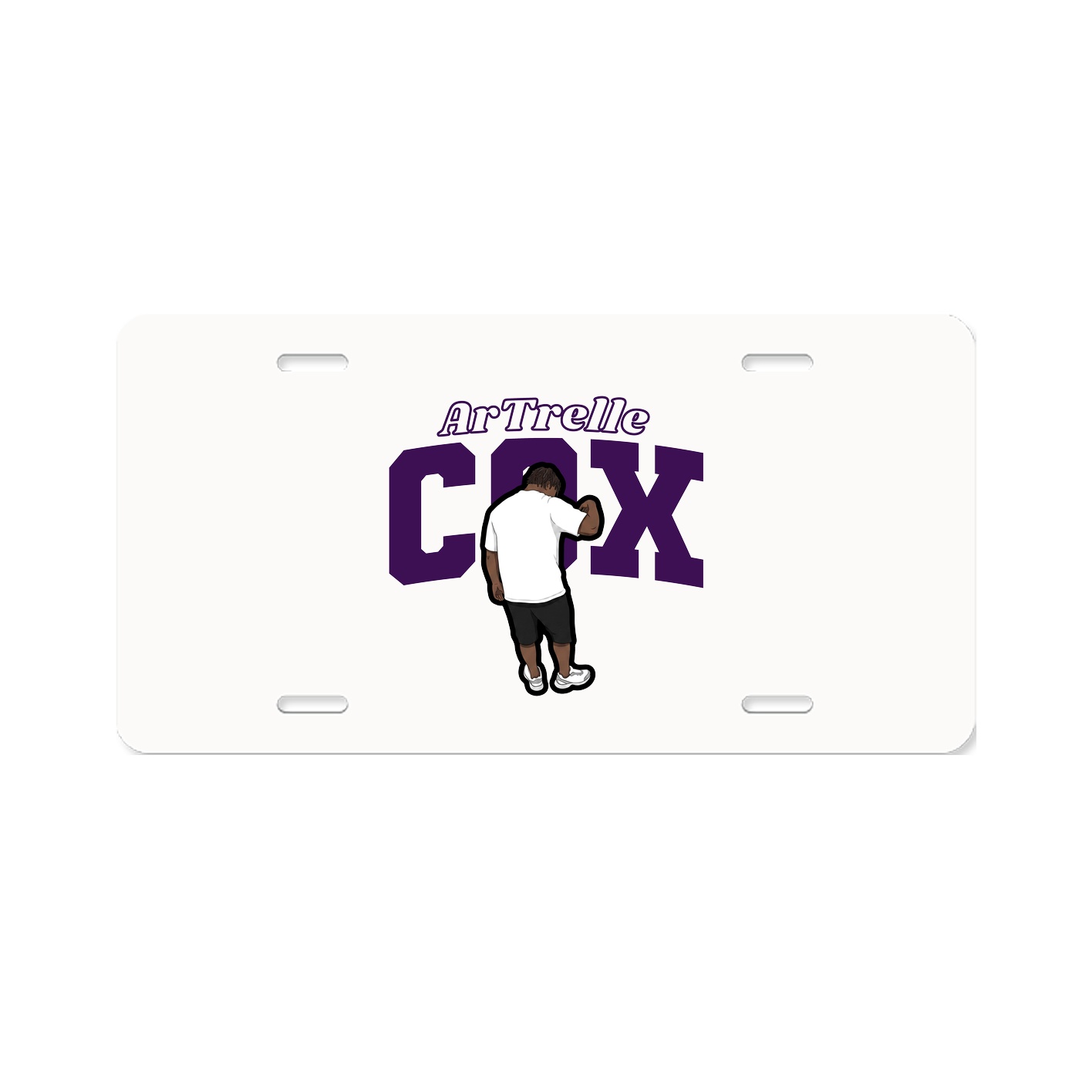 License Plate — Name Arch in Classic