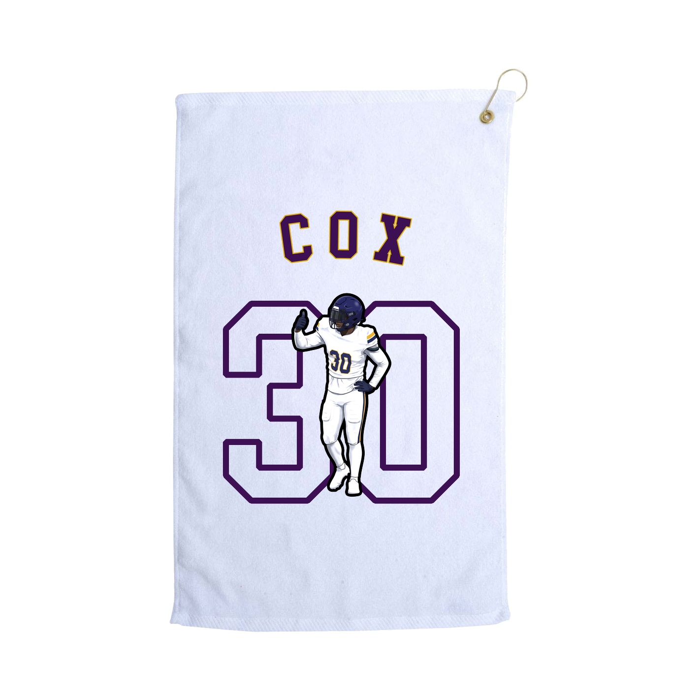 Golf Towel — Shirsey Arch in White