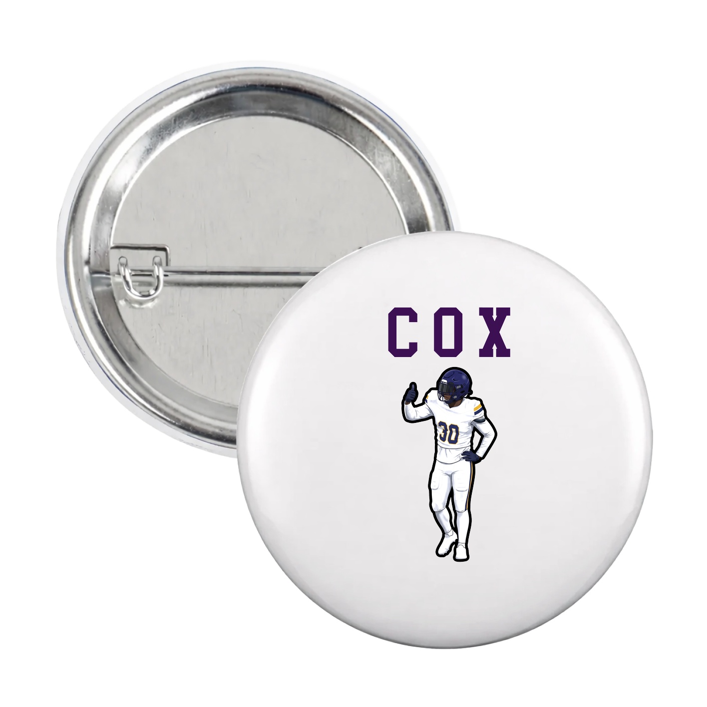Game Day Button — Shirsey in White