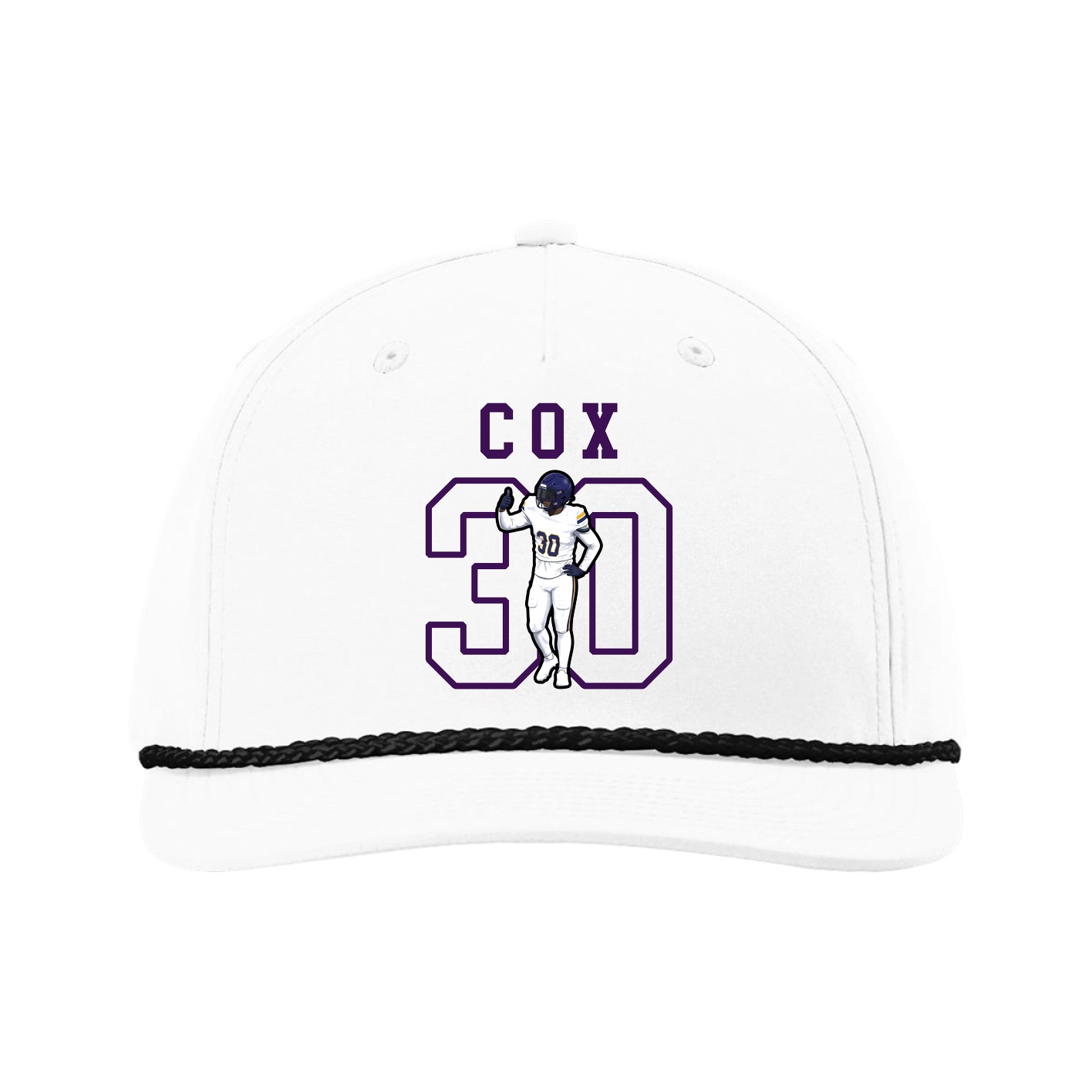 Five-Panel Classic Rope Cap — Shirsey in White