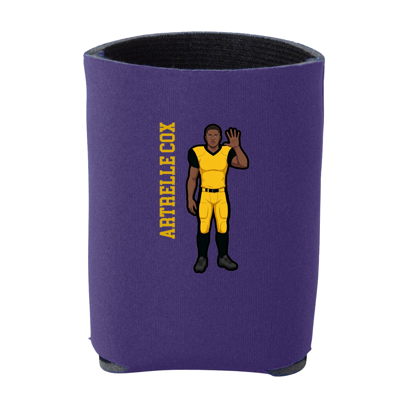 Can Holder — Name Vertical in Purple