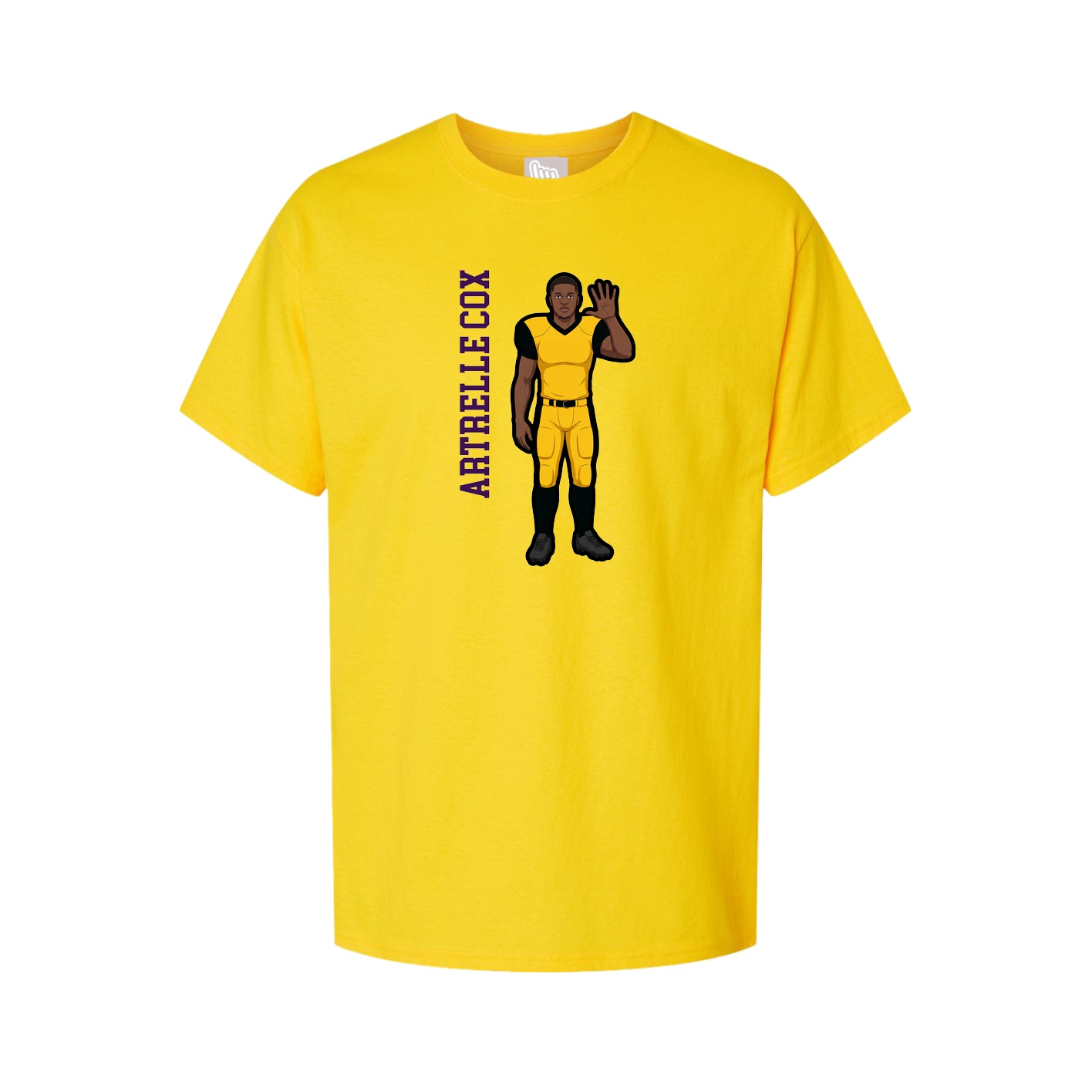 Tee — Name Vertical in Gold