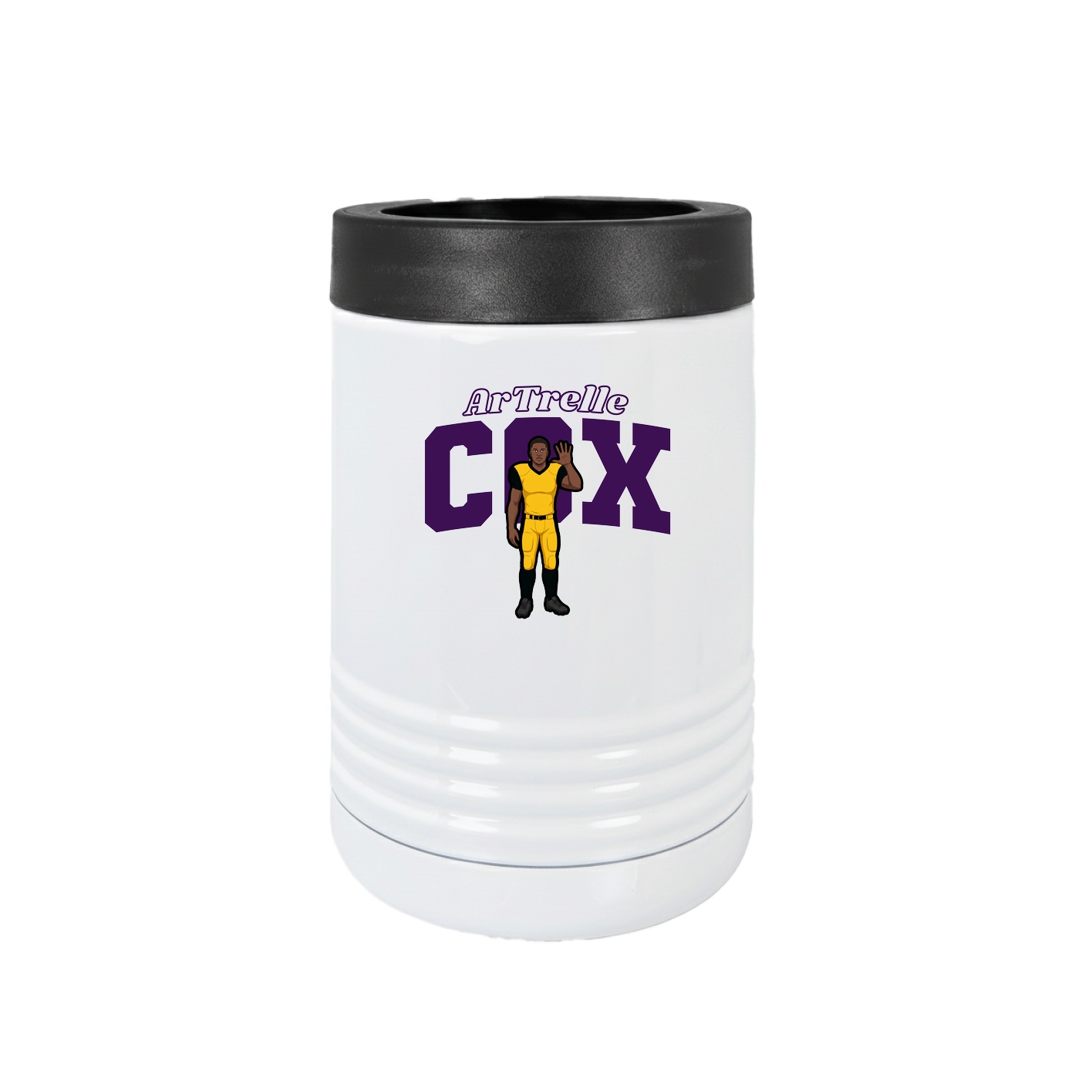 Beverage Holder — Name Arch in White