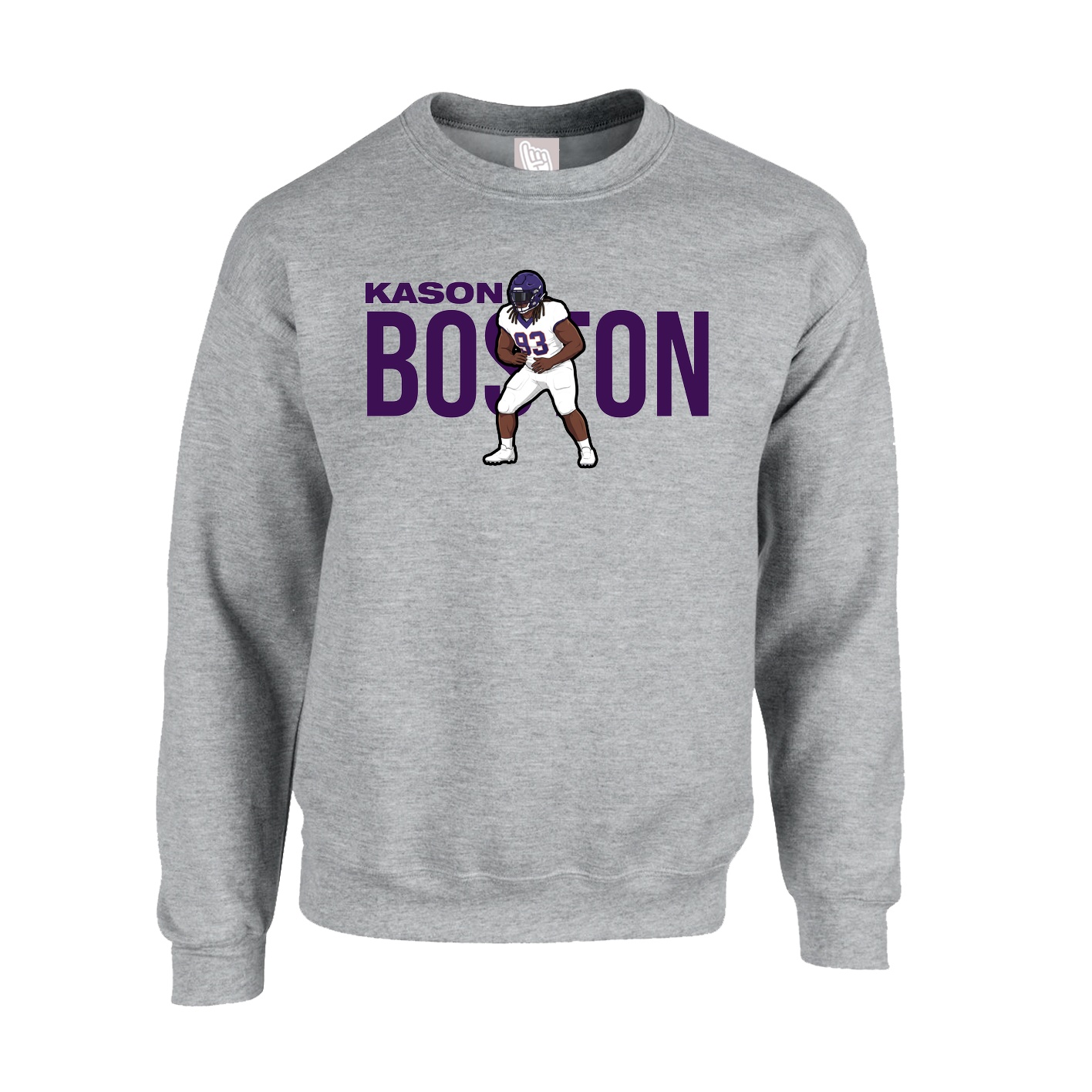 Fleece Crew — Player Name in Grey