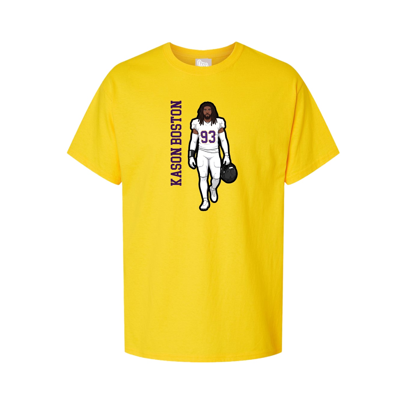 Tee — Name Vertical in Gold