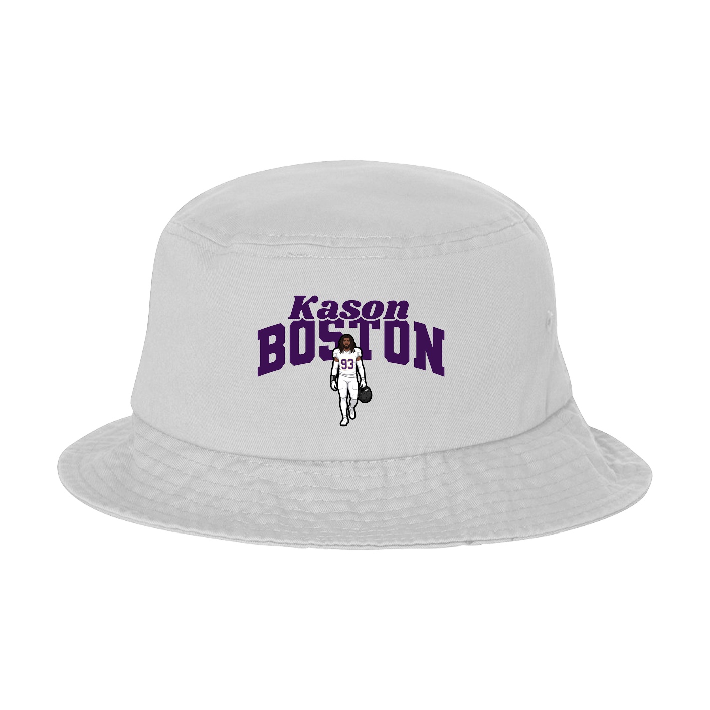 Bucket Cap — Signature Arch in White