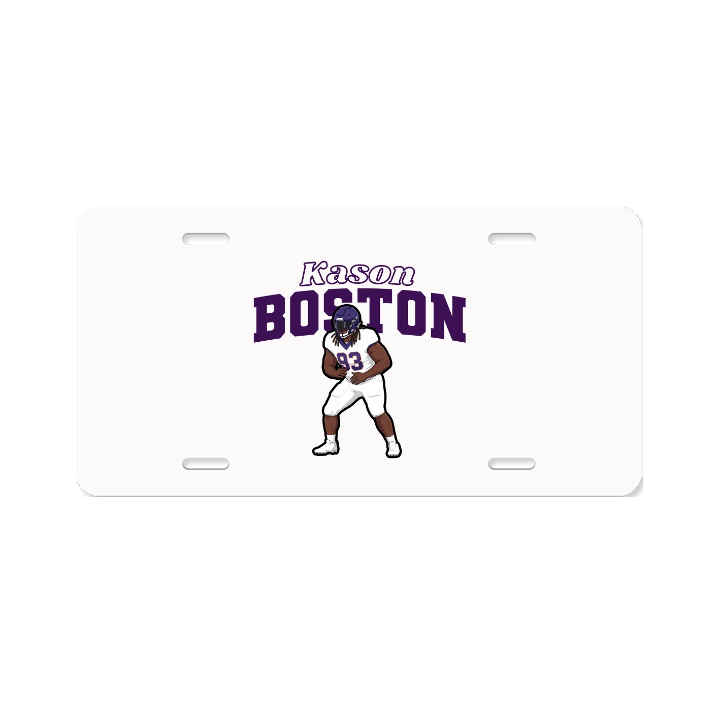 License Plate — Name Arch in Classic
