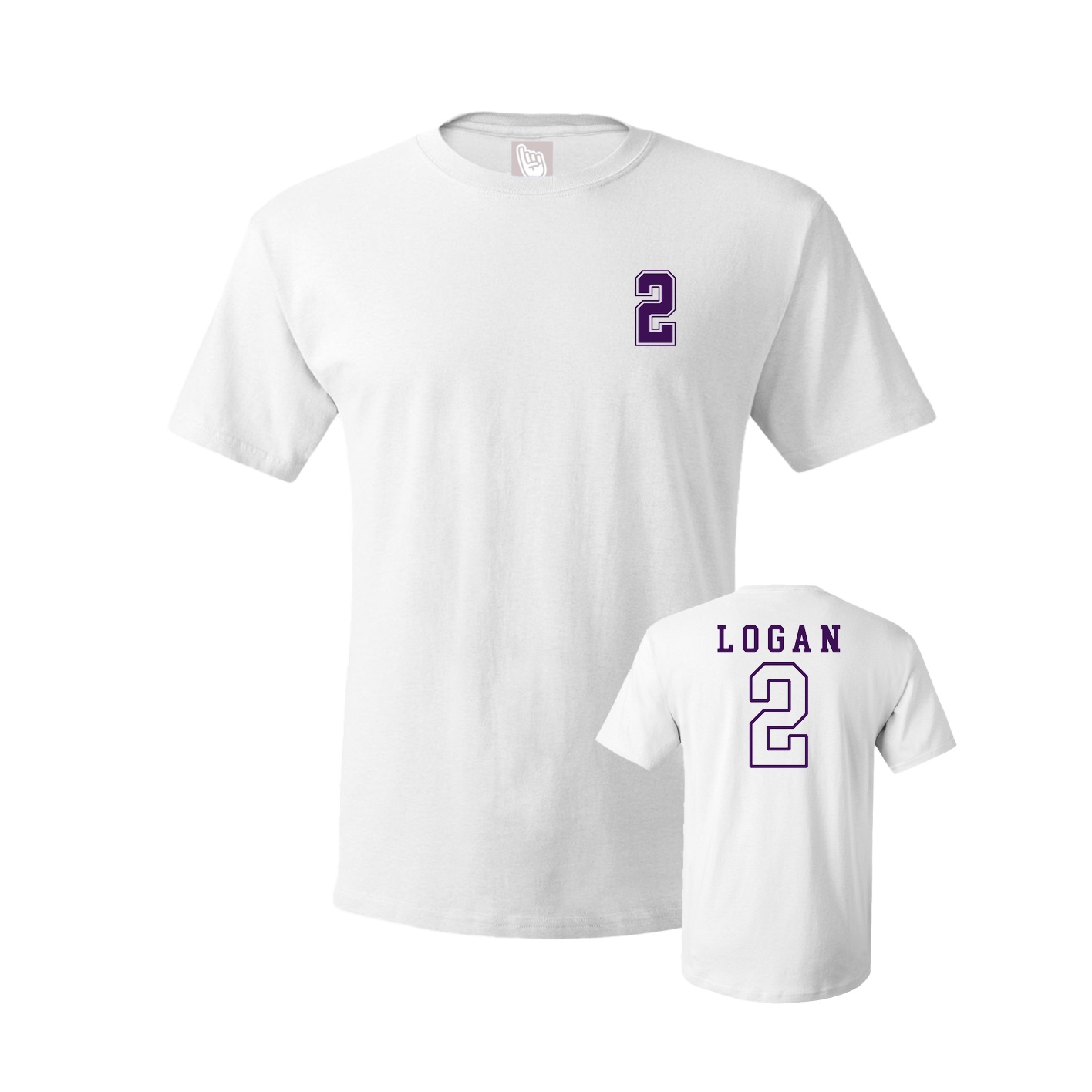 Youth Tee — Chest Back in White