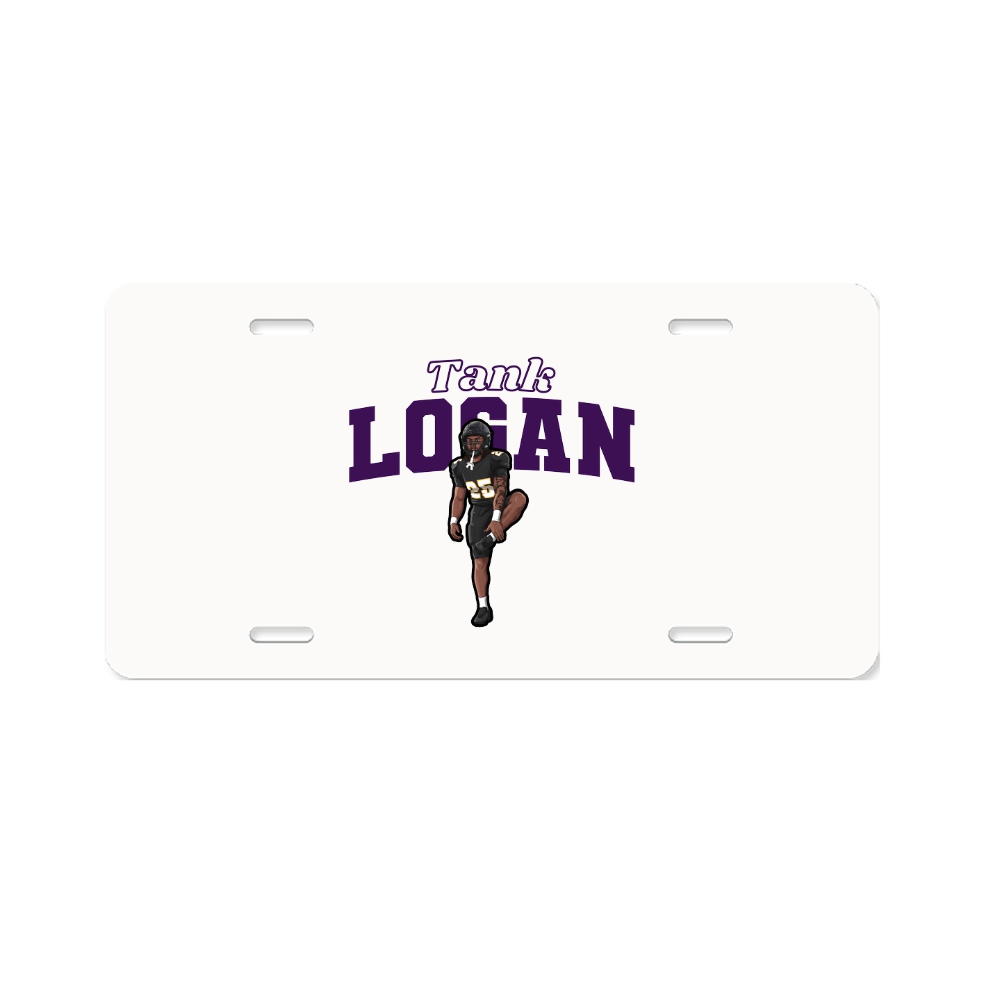 License Plate — Name Arch in Classic