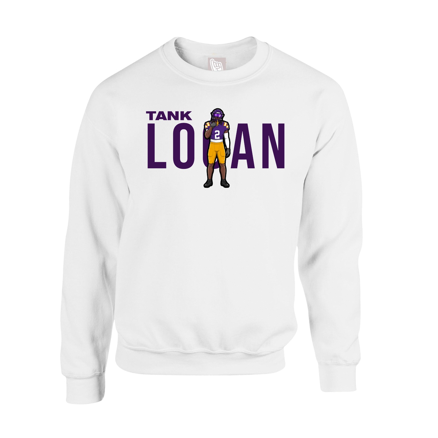 Fleece Crew — Player Name in White