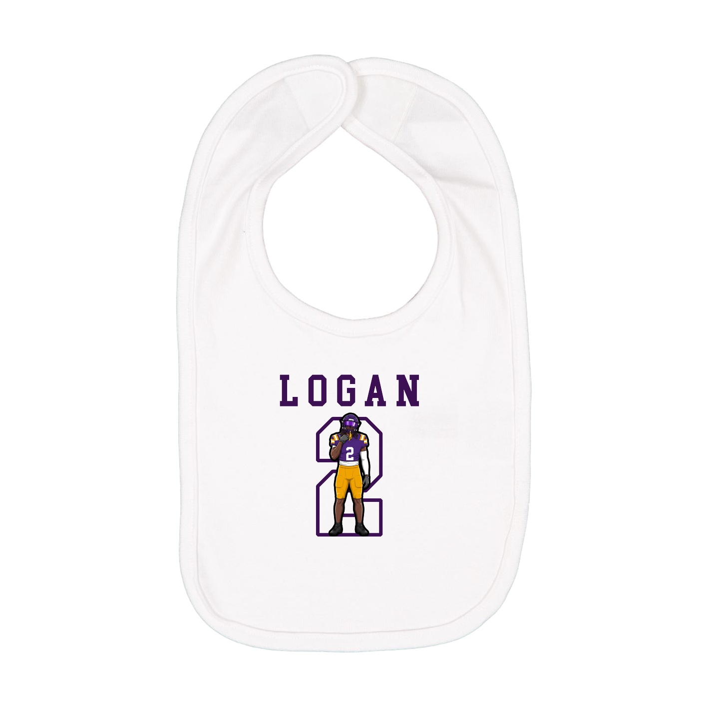 Infant Bib — Shirsey in White