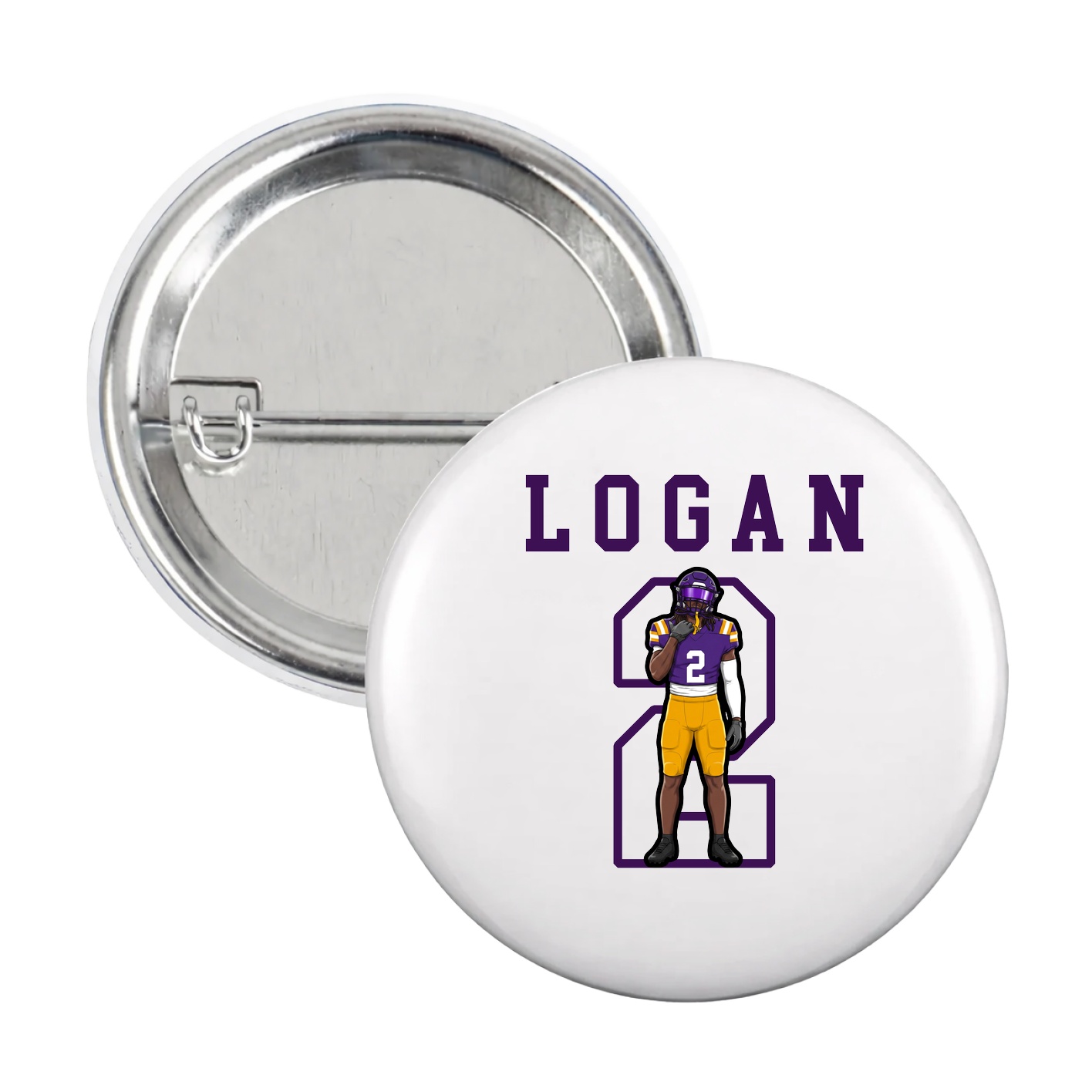 Game Day Button — Shirsey in White