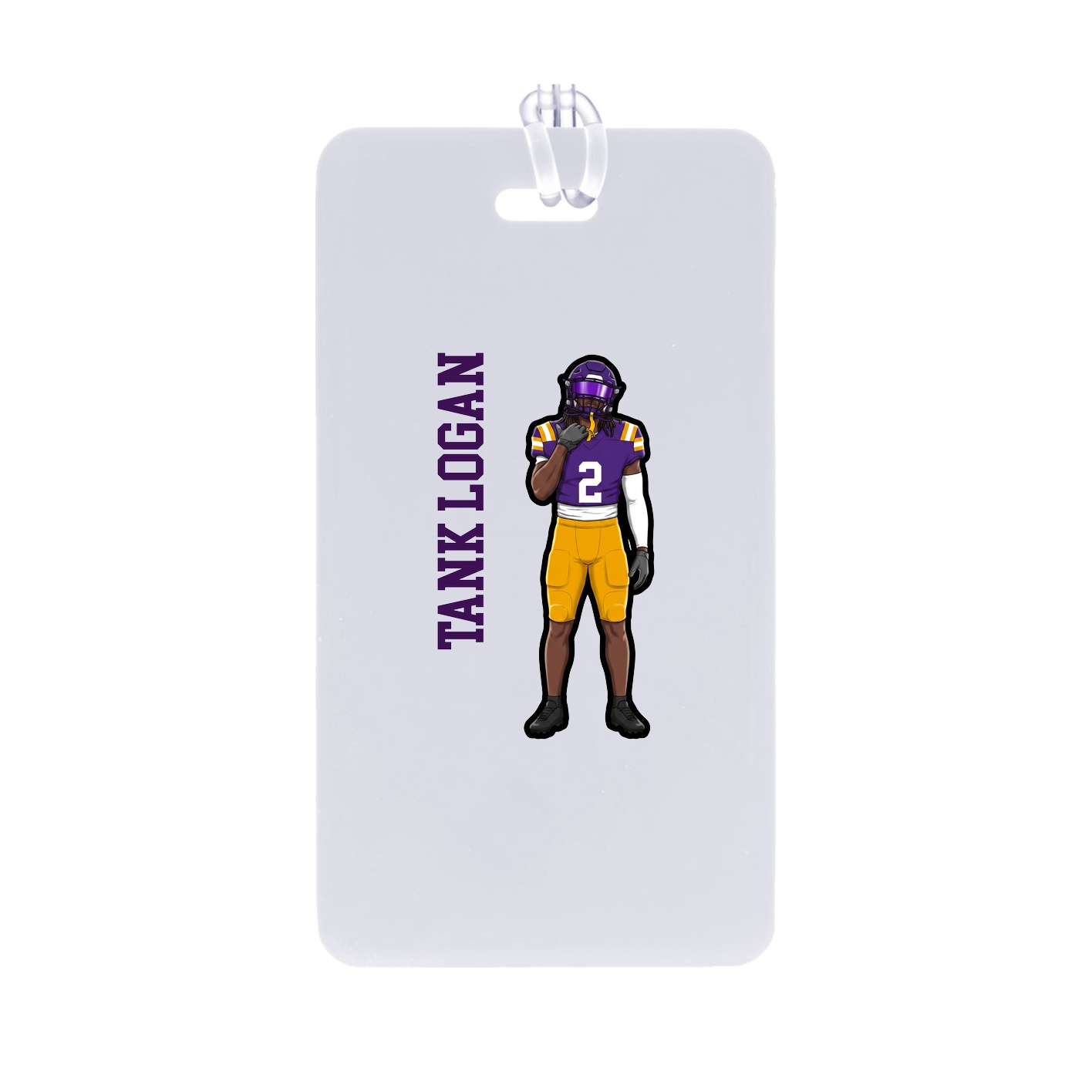 Bag Tag — Name Vertical in Classic