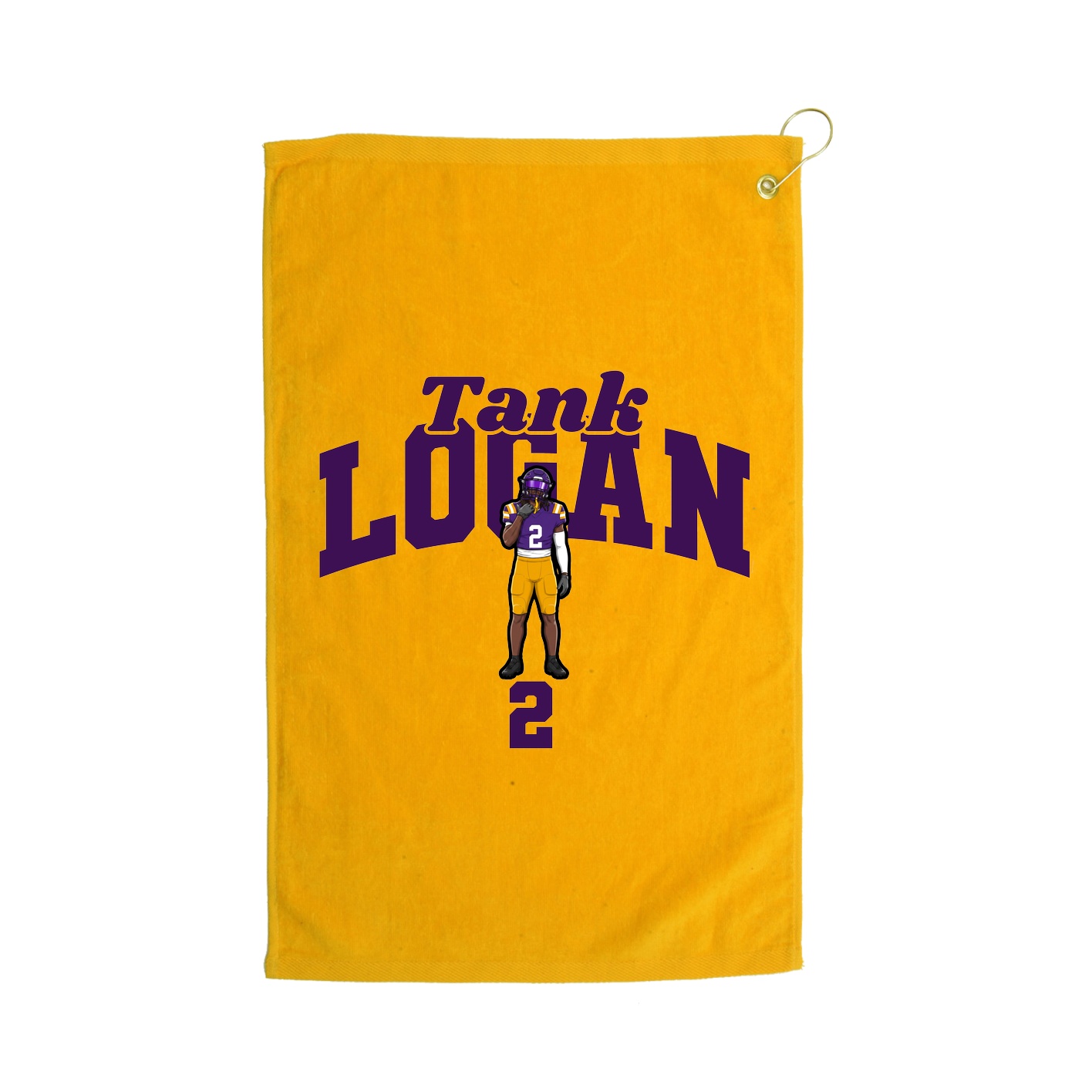 Golf Towel — Signature Arch in Gold