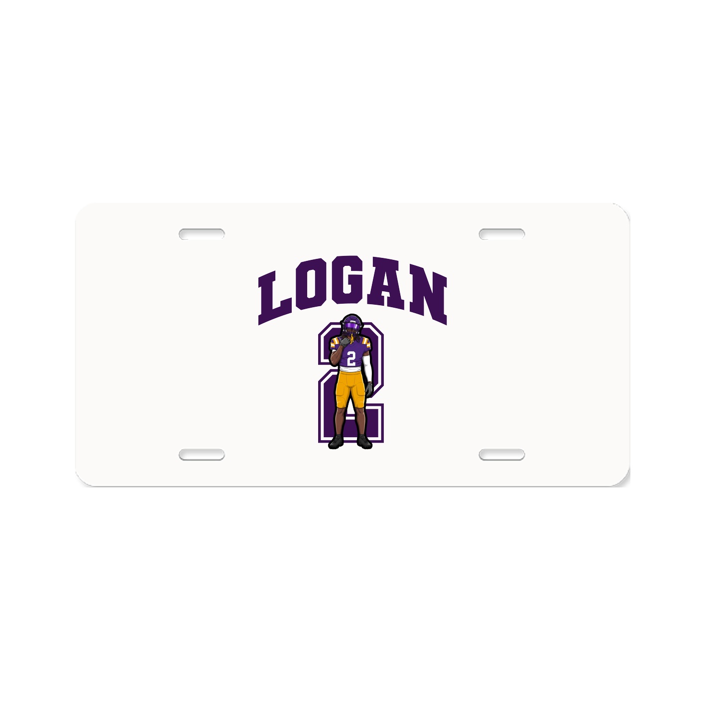 License Plate — Number in Classic