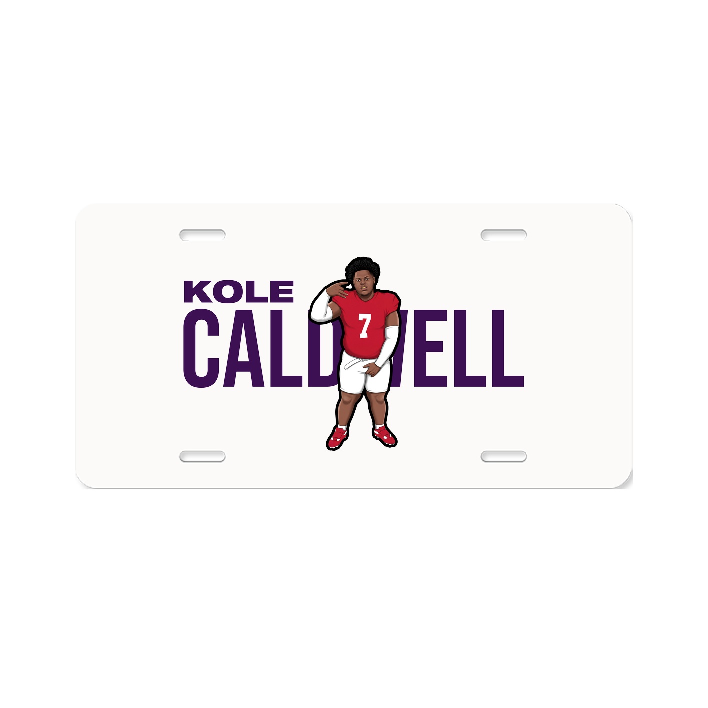 License Plate — Player Name in Classic