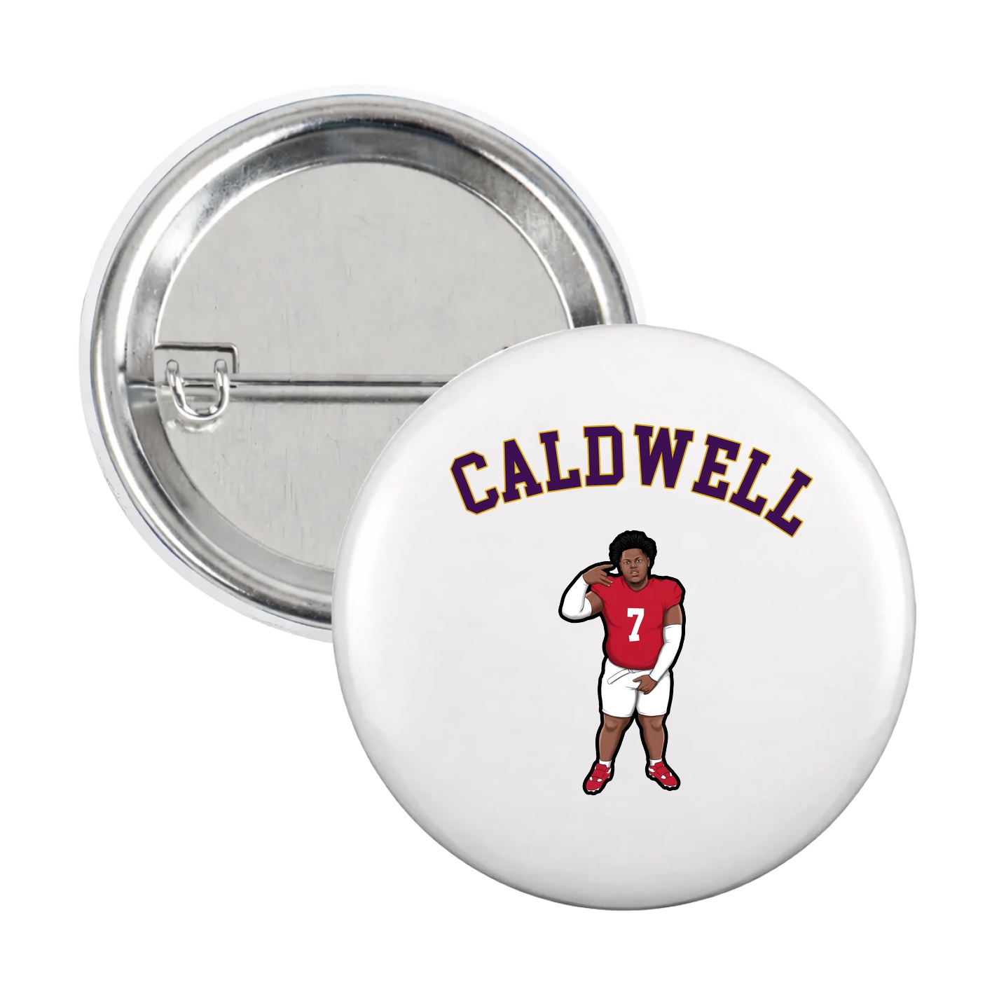 Game Day Button — Shirsey Arch in White