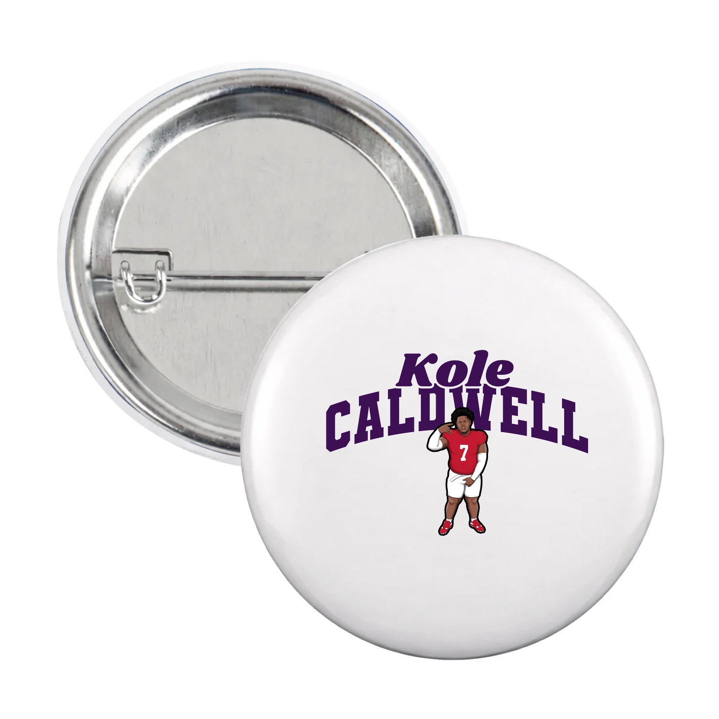 Game Day Button — Signature Arch in White