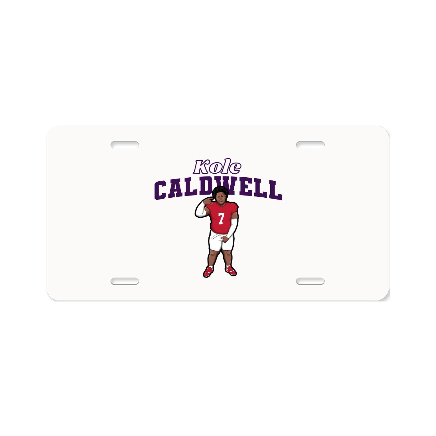 License Plate — Name Arch in Classic