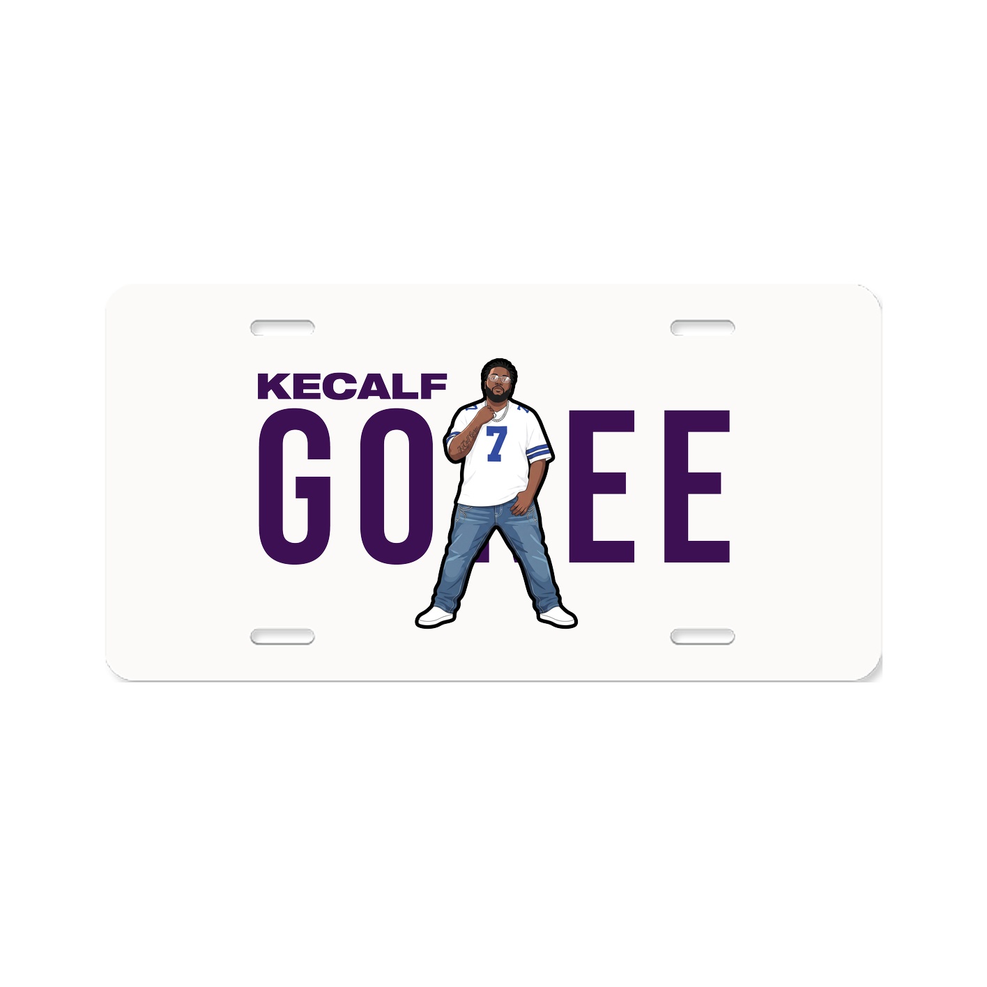 License Plate — Player Name in Classic