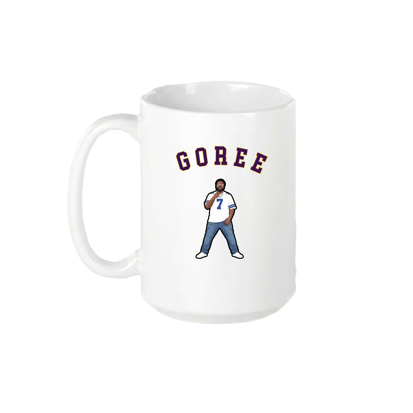 15oz Coffee Mug — Shirsey Arch in White