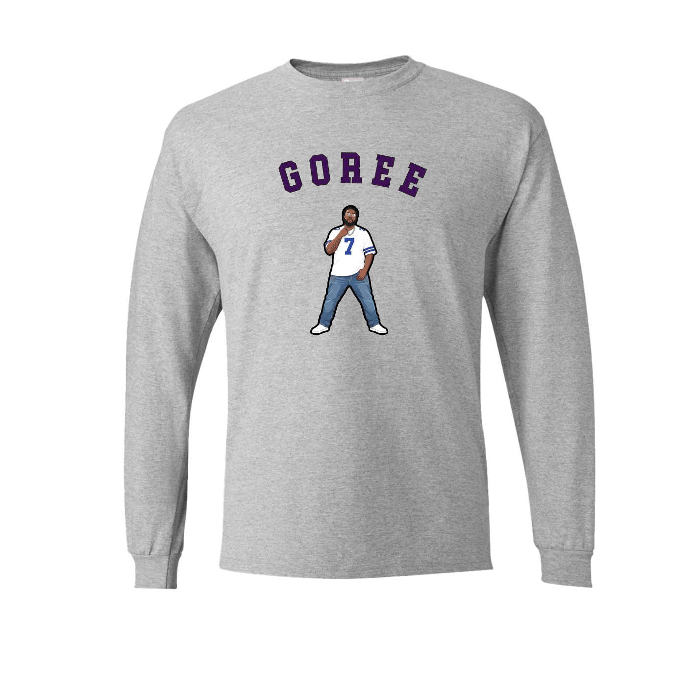 Long Sleeve Tee — Shirsey Arch in Grey